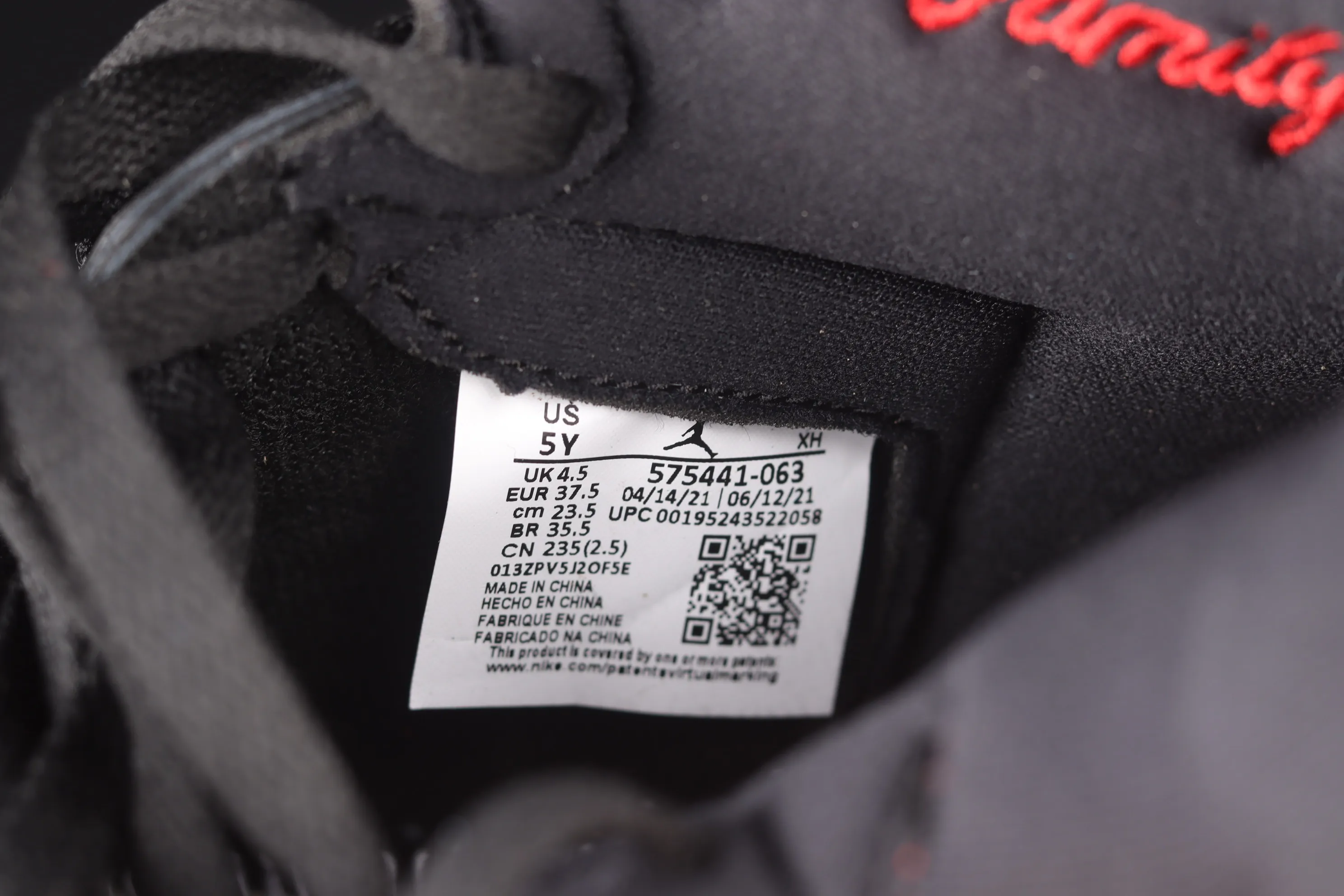 All categories Air Jordan Jordan series basketball shoes Air Jordan 1 High Pure original version Air Jordan 1 High OG "Bred Patent" AJ1 Joe 1 patent leather black and red high-top basketball shoes 575441-063